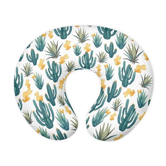 Jeiento Cactus Nursing Pillow Case Stretchy Comfortable Covers for Breastfeeding Pillow Machine Washable and Easy to Install Nursing Covers