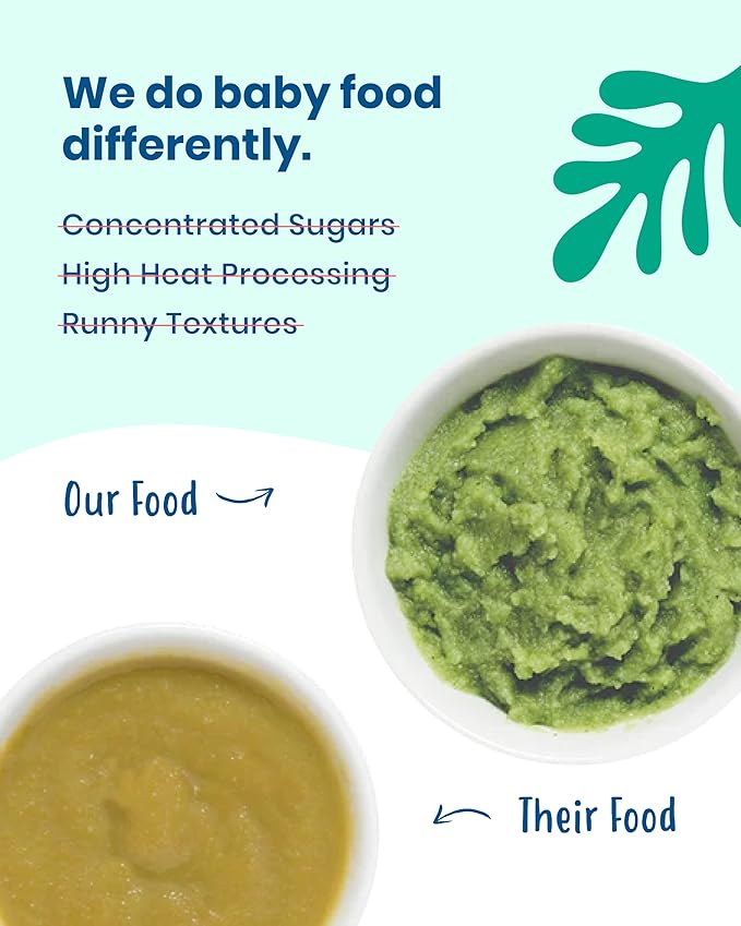 Amara Organic Baby Food - Stage 2 - Kale Potato - Baby Cereal to Mix With Breastmilk, Water or Baby Formula - Shelf Stable Baby Food Pouches Made from Organic Fruit and Veggies - 14 Pouches, 3.5oz Per Serving
