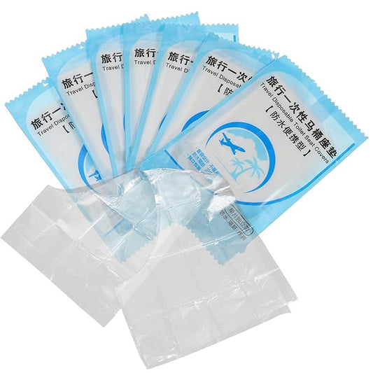 Healifty 2bags Disposable Toilet Seat Covers Cushions for Travel Public Restrooms Individually Packaged Portable Tear Resistant for Adults Boys and Girls