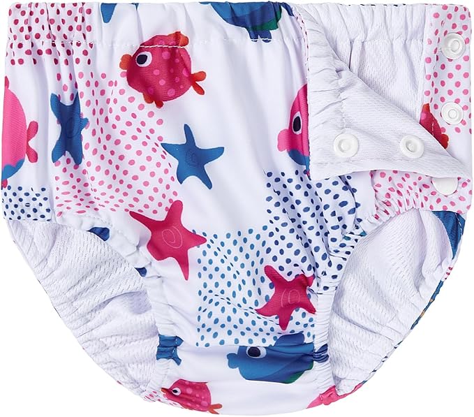 Century Star Baby Reusable Swim Diapers, Pool Swimming Diapers for Toddler Boys Girls, Washable Swimming Pants, Size 2-3, 1 Count