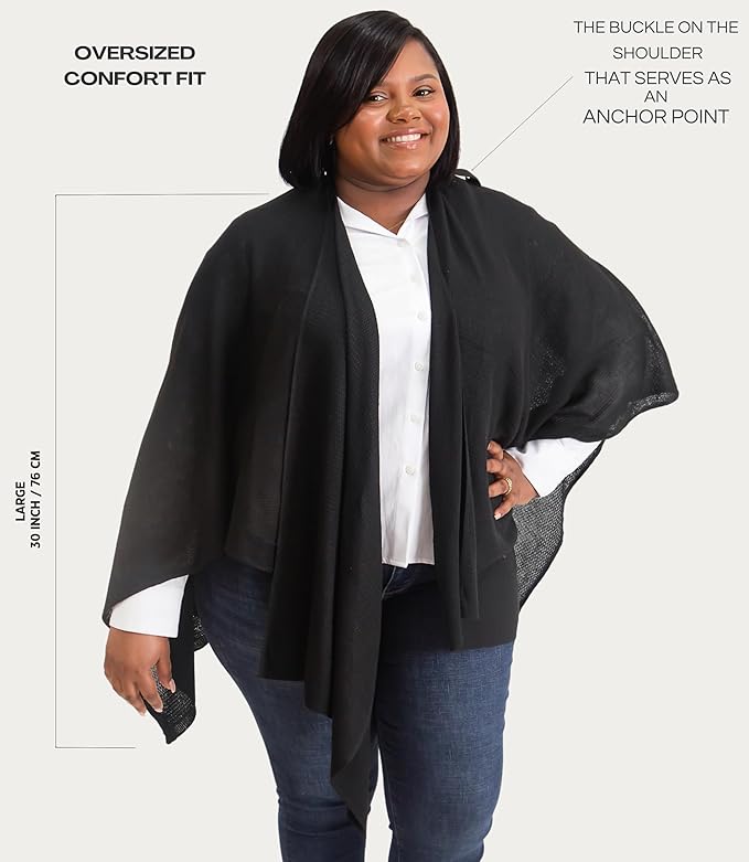 Set Premium Breast Feeding Covers for Women of All Body Types: Ultra Soft Stylish and Breathable Nursing Cover up for Breastfeeding + 4 Reusable Breast Pads for Nursing Comfort (Deep Onyx)