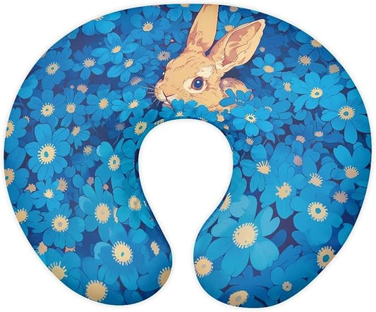 Blue Rabbit Nursing Pillow Covers for Breastfeeding Pillow U-Shaped Pillow Cover Hidden Zipper Design Soft and Skin-Friendly
