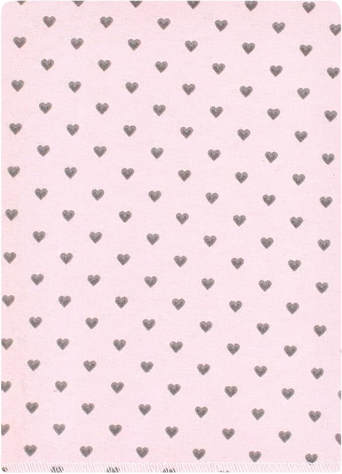 Hudson Baby Unisex Baby Cotton Flannel Burp Cloths Bundle, Farm Friends Pink, One Size