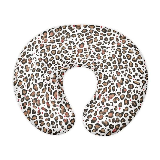 White Brown Leopard Breastfeeding Pillow Slipcover for Baby Breastfeeding Nursing Pillow Slipcovers Super Soft Lightweight and Easy to Clean