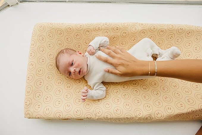Copper Pearl Premium Knit Changing Pad Cover Soft, Stylish, and Universal Fit for All Standard Diaper Changing Pads, Trendy Design Changing Pad Covers, Vance