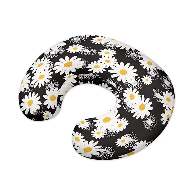 Daisy Nursing Pillow Cover Fits The Original Support for Breastfeeding, Bottle Feeding, and Bonding Pineapple Daisy Comfortable Slipcover for Baby Girl and Boy