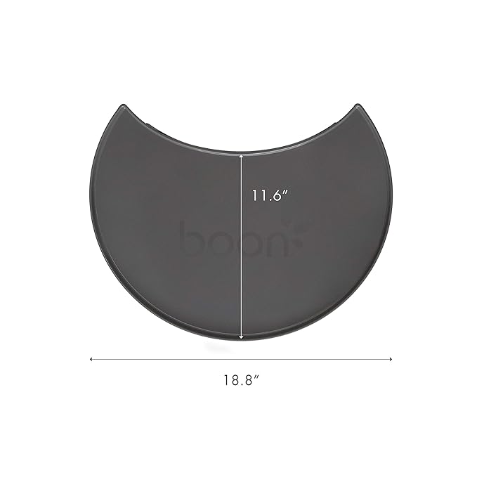 Boon Grub High Chair Tray - Extra Tray for Use with Boon Grub High Chair - Dishwasher Safe Baby Chair Tray For Extra Room for Baby - Baby Feeding Essentials - Charcoal