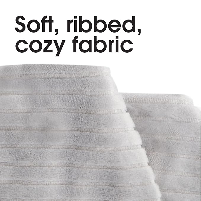 Boppy Changing Pad Cover, Gray Ribbed Minky