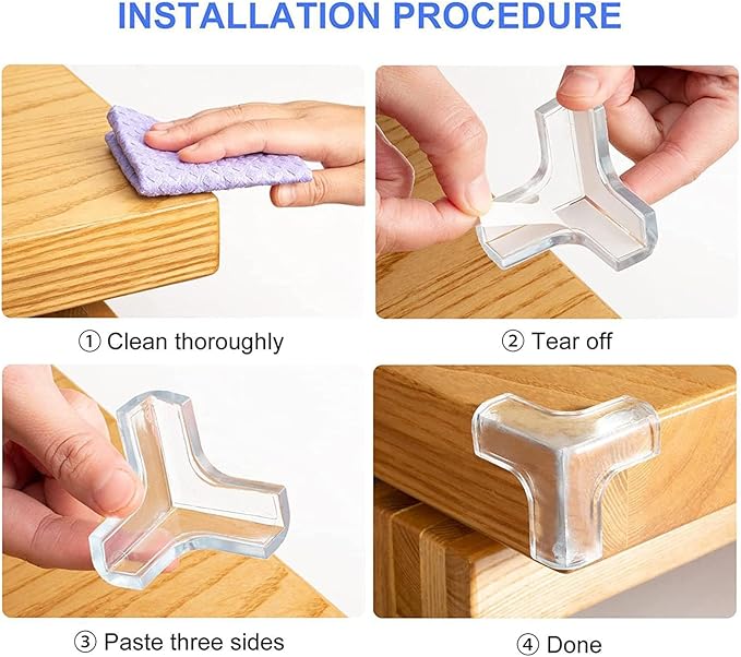 16 Pcs - Safety Corner Cushion, Child Proofing Corner Guard, Soft Corner Protector Baby Proofing Edge and Corner Guards,Suitable for Covering Sharp Edges of Furniture（T Shape）