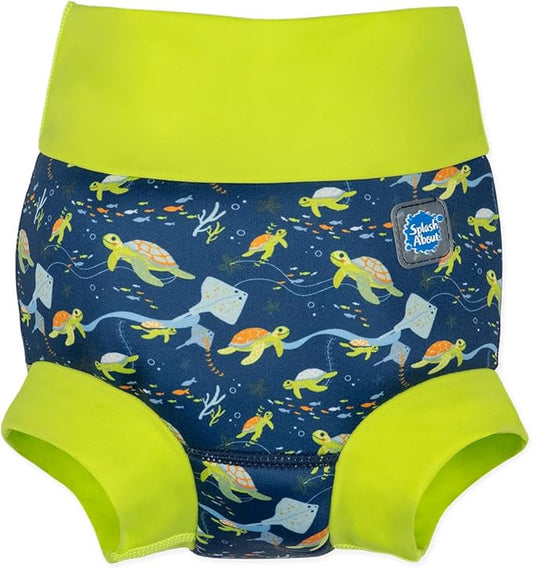 Splash About Happy Nappy Swim Diaper, Turtle Tide, 6-12 Months