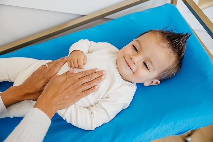 Copper Pearl Premium Knit Changing Pad Cover Soft, Stylish, and Universal Fit for All Standard Diaper Changing Pads, Trendy Design Changing Pad Covers, Blueberry