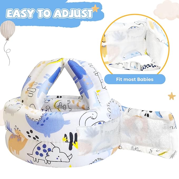 Baby Helmet for Crawling Walking,Head Protector for Infant No Bumps Soft Cushion Toddler Safety Headguard Adjustable Protective Cap