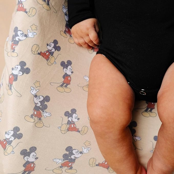 Premium Knit Diaper Changing Pad Cover Mickey Mouse by Copper Pearl