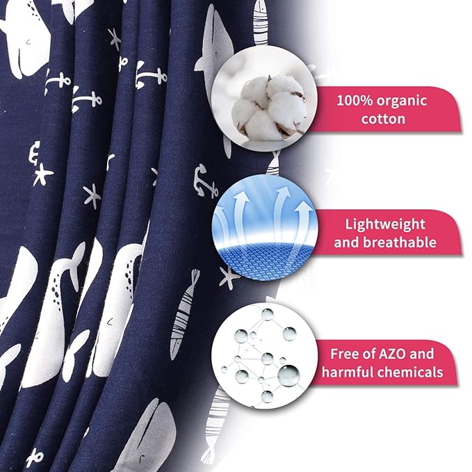 Nursing Cover for Mom Breastfeeding, Baby Privacy Nursing Covers Up Breathable Cotton with Ajustable Hoop for Mother (Blue)