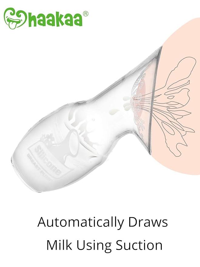 Haakaa New Silicone Breast Pump 150ML with Suction 100% Food Grade Silicone BPA PVC and Phthalate Free (150ml)