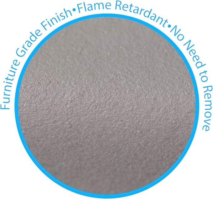 KidKusion Soft Seat Hearth Pad | Made in USA | Taupe | 90" x 14" | Fireplace and Hearth Protection