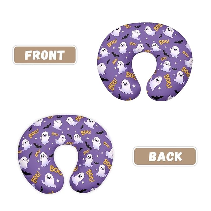 Halloween Ghost Baby Mom Nursing Pillow Cover Breastfeeding Pillow Cover Print Cute and Safety Girls Boys Essentials, 1 Pack