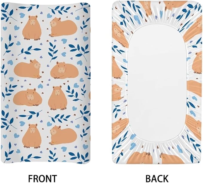 Guinea Pig Change Pad Covers Comfortable Baby Change Pad Sheet Non Slip Change Table Covers Fit for Most Rectangular Change Pad