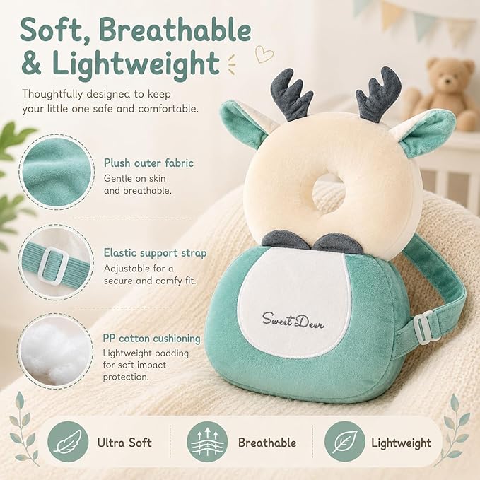 Baby Walker Head Protector BackpackToddler Adjustable Baby Head Protection Backpack (Style M)
