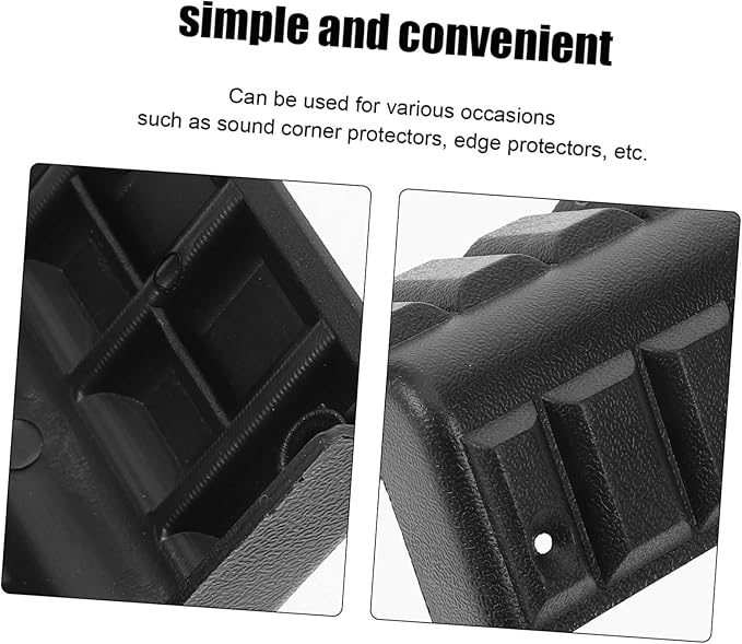 20Pcs Plastic Corner Protectors for Speakers Edge Guards for Luggage and Boxes Stylish Design Wear Resistant for Cabinet and Stage Speaker Protection