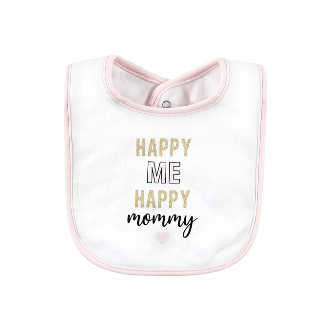 Hudson Baby Unisex Baby Cotton Bibs, Mamas Mini, One Size