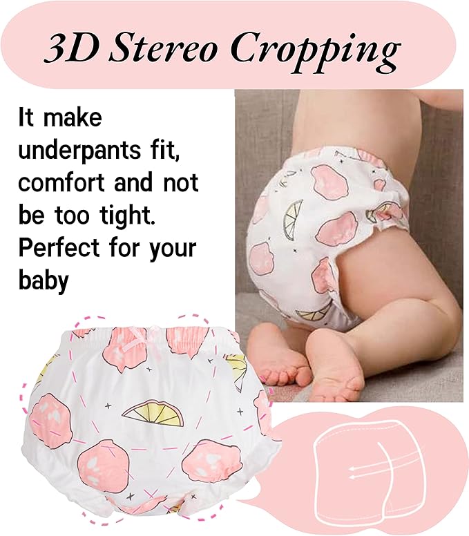 Diaper Cover - Baby Bloomers Cute Diaper Covers for Toddler Girls Underwear