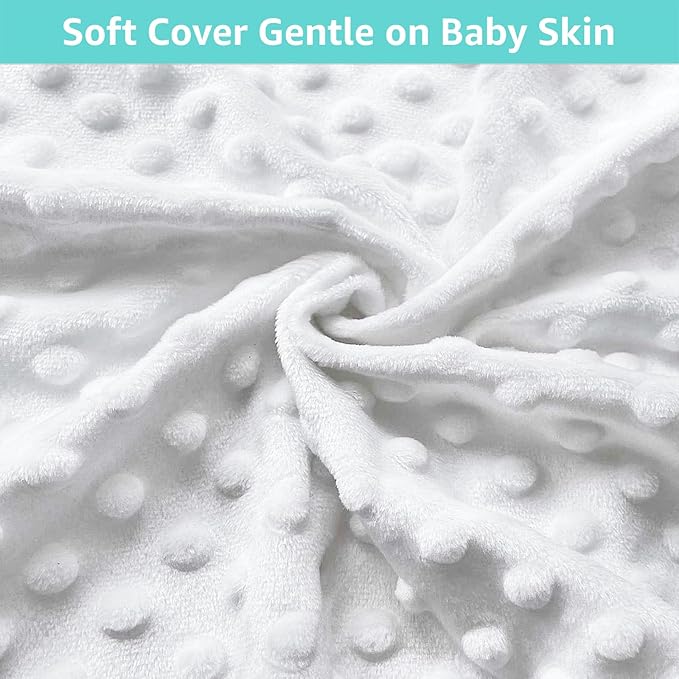 YENING Small Changing Pad Mini 23 x 13 with Washable Cover Waterproof Baby Diaper Changing Pad for Dresser Table Pad White
