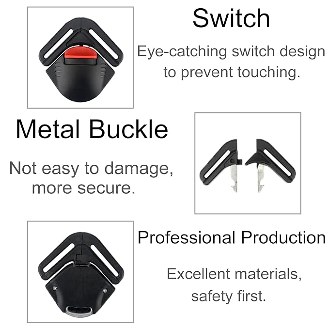 Universal Baby Seat Chest Harness Clip and Child Seat Chest Harness Clip Buckle Universal Replacement for Kids Trend Adjustable Guard