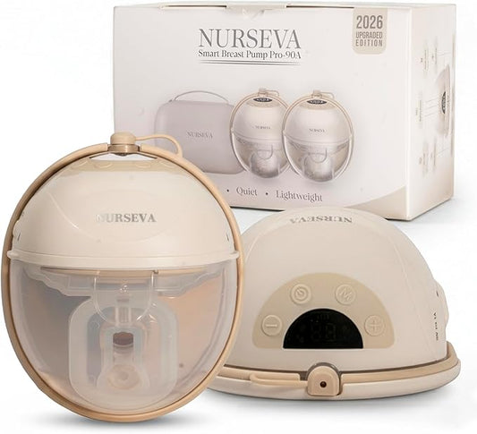 Pro-90A Smart Hands Free Breast Pump – 2026 Upgrade, Wireless Double (2) Electric Wearable Breast Milk Pumps for Mom – 3D Multi-Modes & Levels – App Controlled, Portable, Discreet, BPA Free