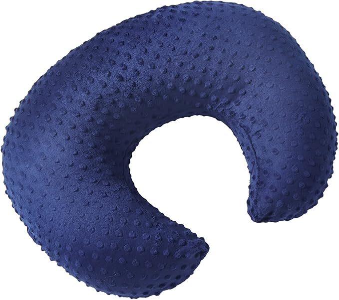 Dots Nursing Pillow Cover, Case Plush Breathable Breastfeeding Pillow Slipcover Fits Nursing Pillow, Super Soft Snug Positioners for Baby Boy Baby Girl (Estate Blue)