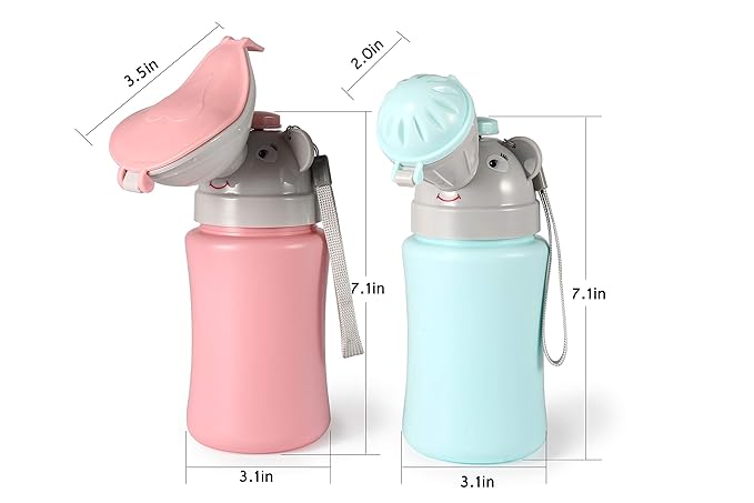 ONEDONE Portable Potty Baby Child Potty Urinal Emergency Toilet for Camping Car Travel and Kid Potty Pee Training (Blue)