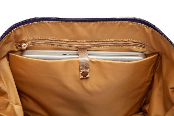 Sarah Wells Lizzy Breast Pump Bag – Stylish Pump Tote with Insulated Cooler Pocket, Laptop Sleeve – Fits Portable Pumps & More – Easy-Clean, Lightweight Breastfeeding Bag (Deco)