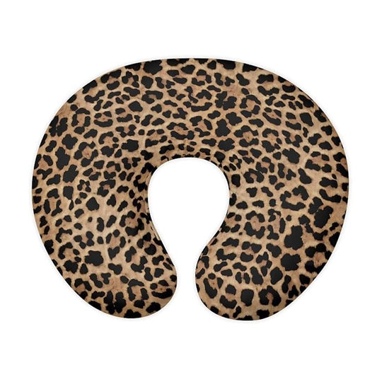 Leopard Print Nursing Pillow Cover for Baby, Soft Breastfeeding Pillow Slipcover, Reusable Nursing Pillowcase for Newborn Infant, Cover Only