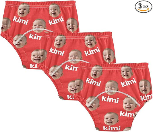 Joko Ivery 1 Red Custom Potty Training Pants Soft Traning Potty Panty for Girls Toddlers Boys 2T 3Pcs
