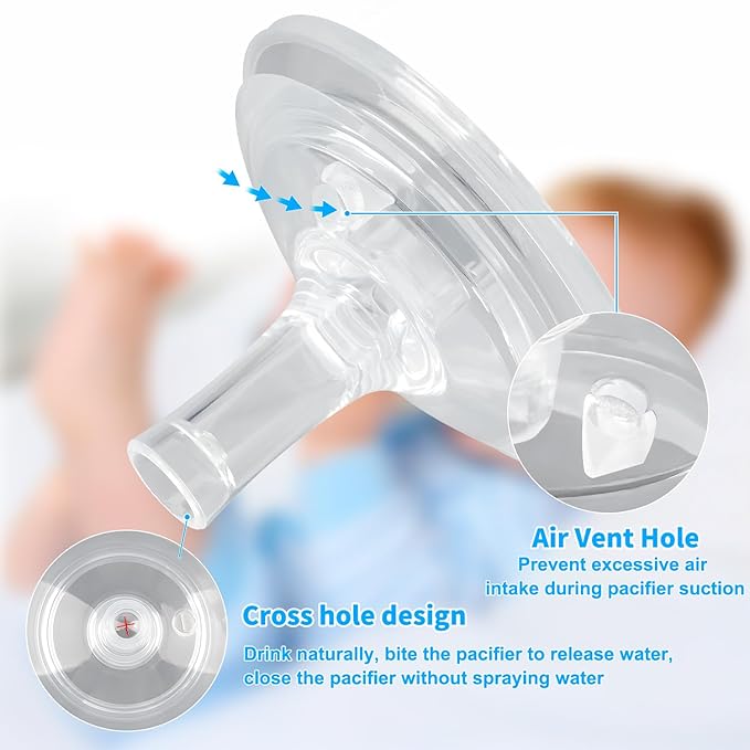 Sippy Straw Nipples for Philips Avent Natural Baby Bottles, My Grippy Spout Sippy Cup and Natural Trainer Sippy Cup, Replacement Bottle Nipple BPA-Free,4 Count, 8m+