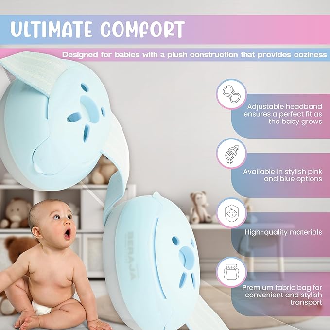 Beraja Baby Headphones - Noise Cancelling Ear Muffs for Noise Protection