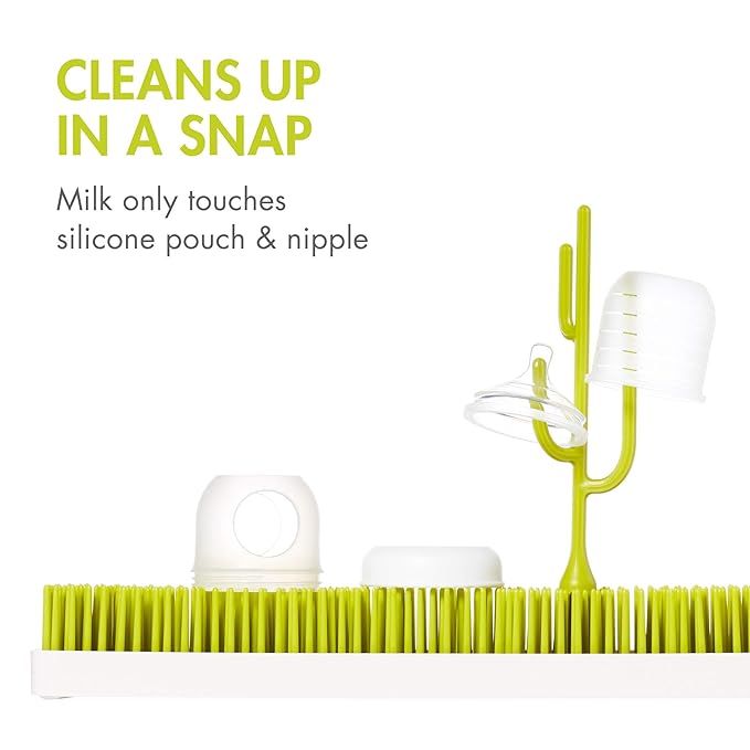 Boon Nursh Silicone Baby Bottle Nipples - Bottle Nipples for Boon Nursh Baby Bottles - Baby Bottle-Feeding Supplies - Medium Flow Baby Bottle Nipples - 3 Count