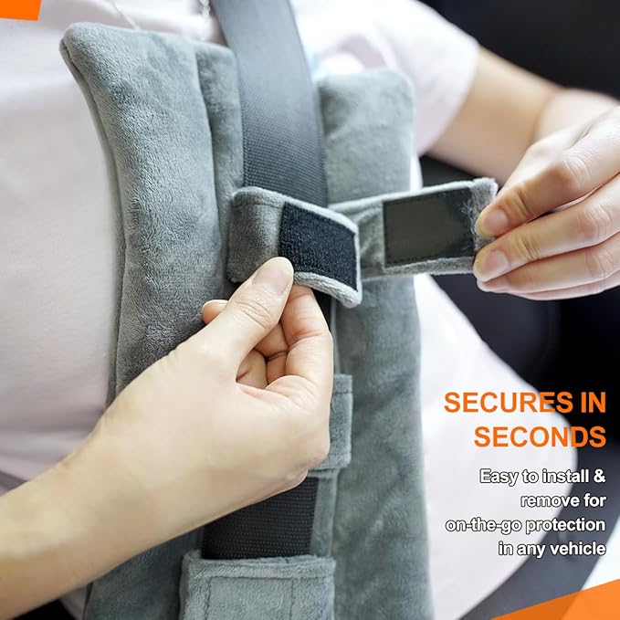 Seat Belt Pillow Post Surgery- Seatbelt Pillows for Post-Surgery, Chemo Port Pillow for Seat Belt, Port Pillows for Chemo Patients Seatbelt, Seatbelt Cushion for Heart Surgery Recovery