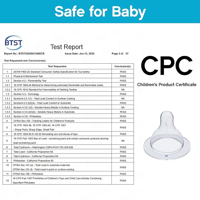 Silicone Nipples Compatible with MAM Baby Bottle, Soft Replacement Nipple for Baby 3m+, BPA Free, Anti-Colic, Medium Flow, Size 2, 6 Count