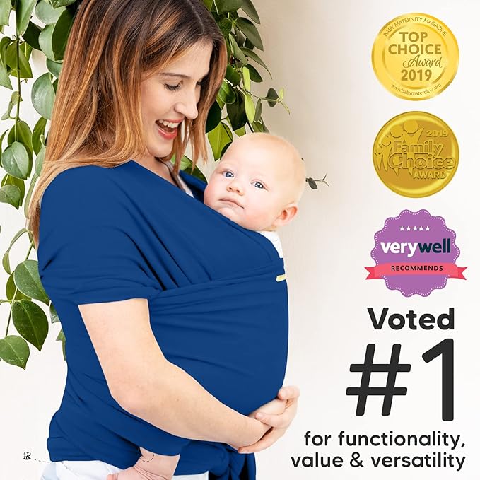 KeaBabies Portable Diaper Changing Pad and KeaBabies Baby Wrap Carrier - Waterproof Foldable Baby Changing Mat - All in 1 Original Breathable Baby Sling, Lightweight,Hands Free Baby Carrier Sling