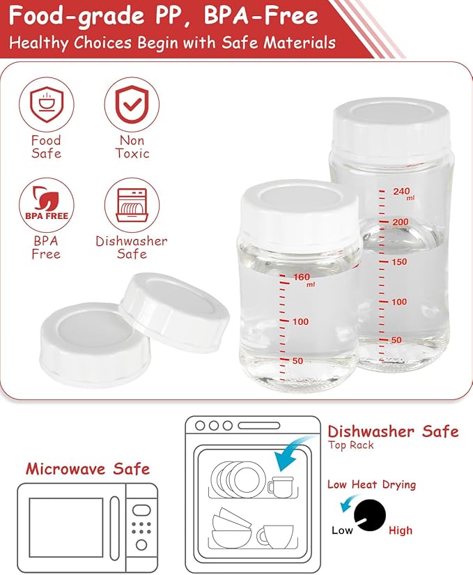 Baby Bottle Cap for Pigeon Bottle, Soft & Safe Bottle Lid, 6 Count