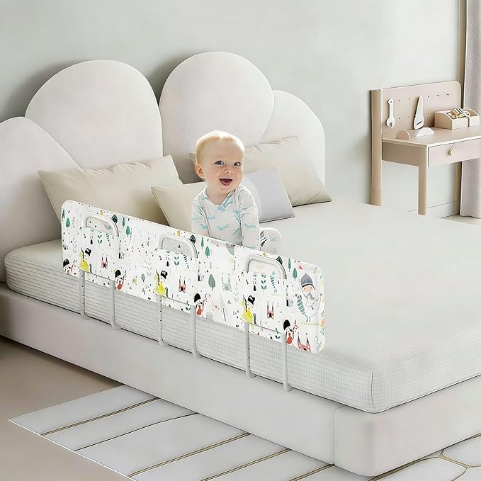 Baby Bed Rail Guard for Toddlers Kids Bed,Baby Foam Bed Rail Guard for Elderly Adults,59inch Foam Padded Side Rail，Soft Safety Guard Rail for Kids,Side Rail for Queen King Twin Full Size