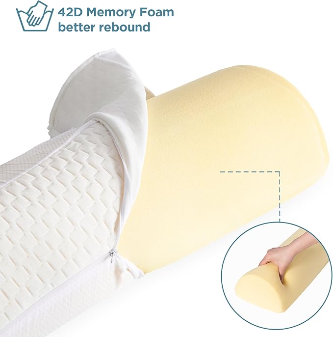 UBBCARE Foam Bed Rails 52 Inches(2 Pack), Bed Bumpers for Toddlers, Soft Portable Safety Bed Guard Rail for Toddler, Kids, Baby, Fit for Twin, Full, Queen Size Bed
