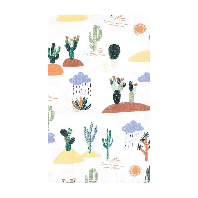 Hudson Baby Unisex Baby Flannel Burp Cloth 10pk, Fun Desert, One Size