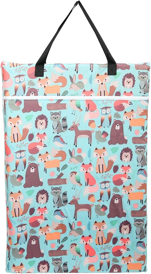 2 Pack Large Hanging Wet Bags Laundry Pail Bags Cloth Diapers Reusable