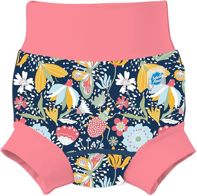 Splash About Happy Nappy Duo, Garden Delight Pink, 2-3 Years