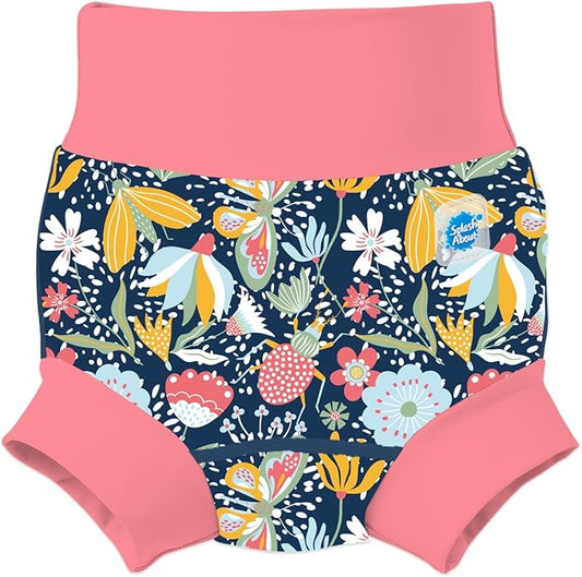 Splash About Happy Nappy Duo, Garden Delight Pink, 2-3 Years
