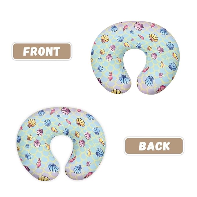 Colorful Shell Pillow Cover for Infant Snug, Removable Soft Breastfeeding Pillow Slipcover, Durable Neutral Breastfeeding Pillow Cover