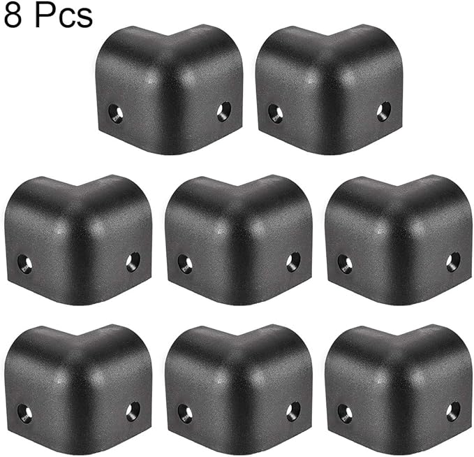 uxcell Speaker Corner Protectors Cabinets Edge Corner Speaker Stackable Guard Wrap Angle Case Protection 8pcs