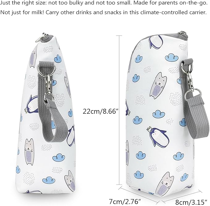 Baby Milk Bottle Insulation Bags Portable Feeding Bottle Waterproof Thermal Bag Milk Warmer Stroller Diaper Bag